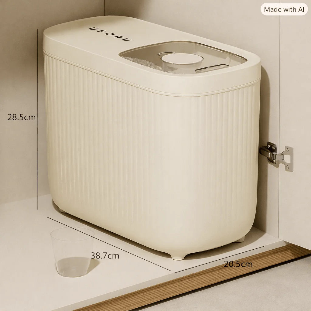 Pet Food Storage Container Airtight BPA-Free Locking Lid