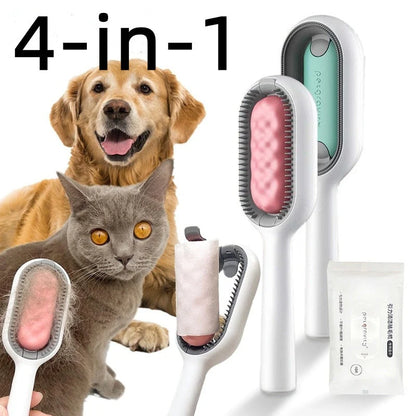 Pet Grooming Brush Water-Based Cleaning & Loose Fur Removal