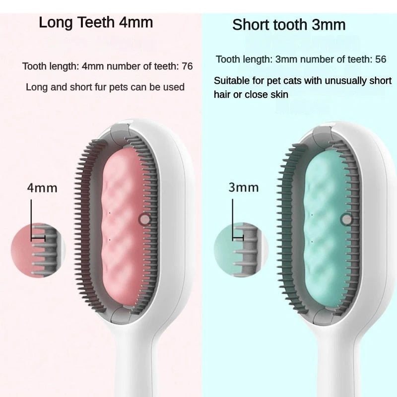 Pet Grooming Brush Water-Based Cleaning & Loose Fur Removal
