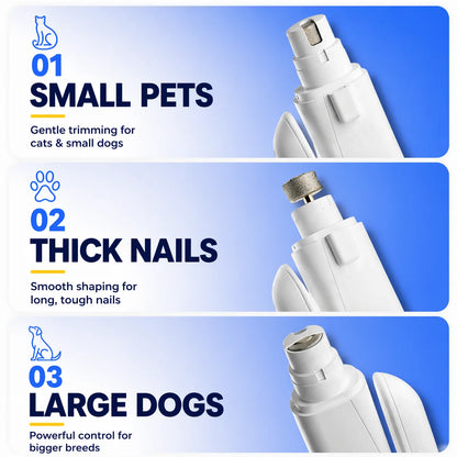 Pet Nail Clipper & Grinder LED Rechargeable 2-in-1