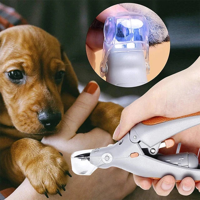 Pet Nail Clipper LED Light Stainless Steel Blades