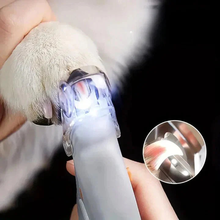 Pet Nail Clipper LED Light Stainless Steel Blades