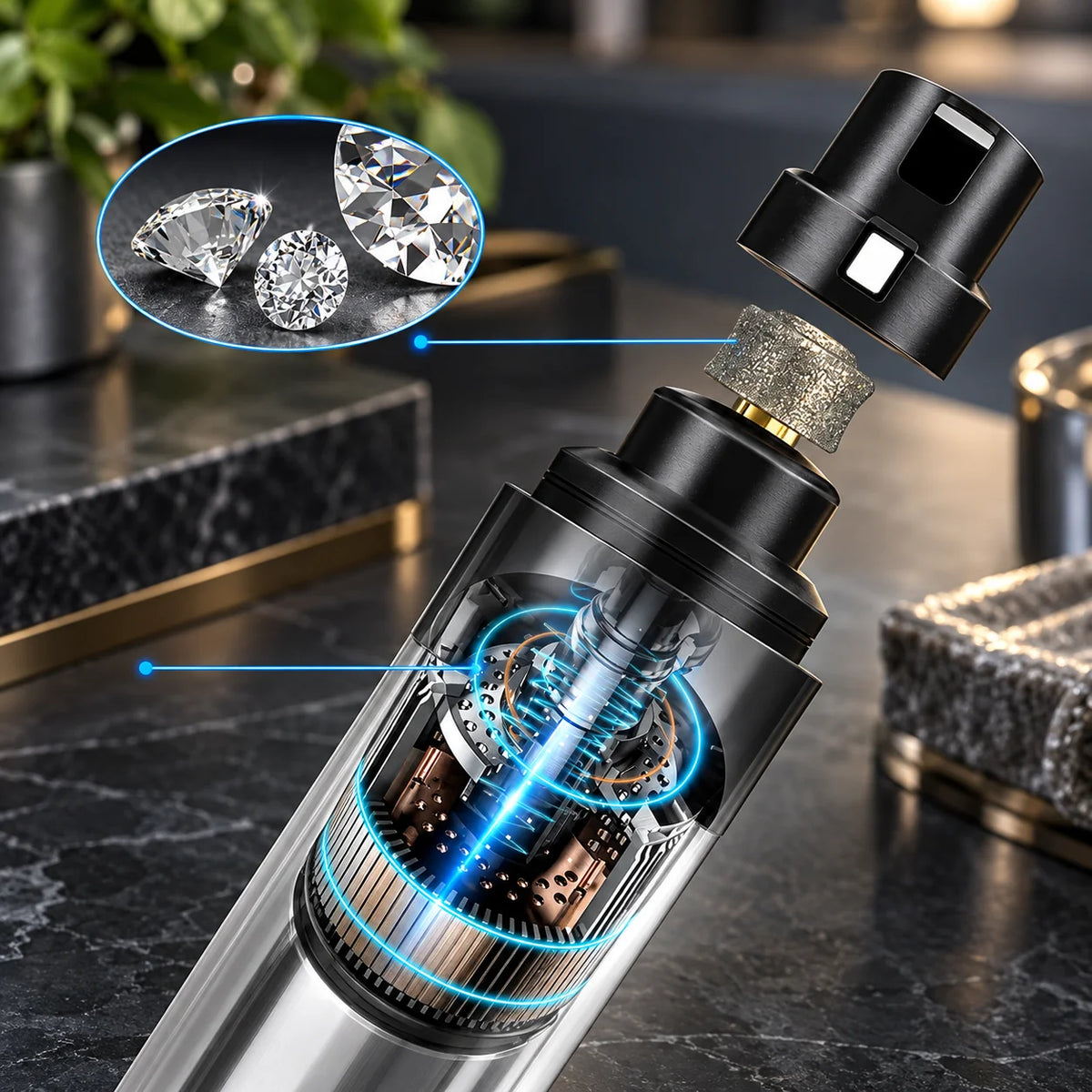 Pet Nail Grinder USB Rechargeable Diamond Grinding Head
