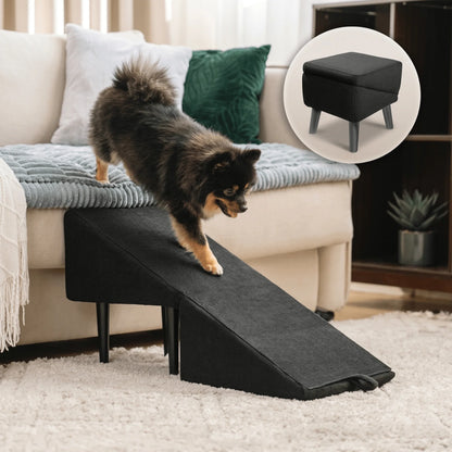 Pet Ramp & Step Stool Convertible Foldable Anti-Slip Suction Base