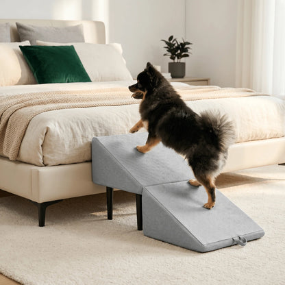 Pet Ramp & Step Stool Convertible Foldable Anti-Slip Suction Base