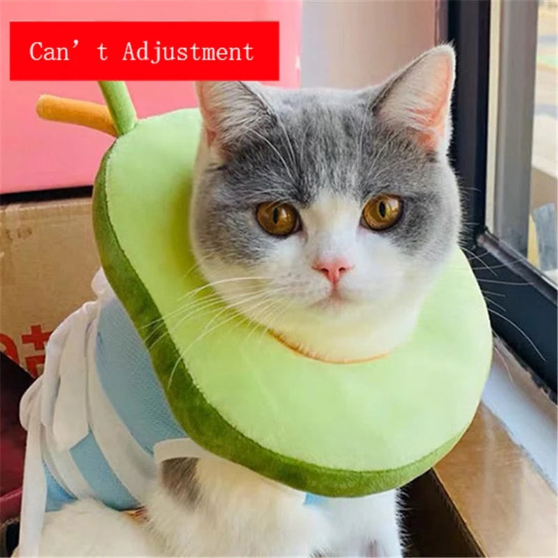 Pet Recovery Collar Soft Cotton Adjustable Washable Fit