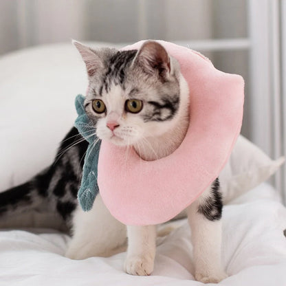 Pet Recovery Collar Soft Cotton Adjustable Washable Fit