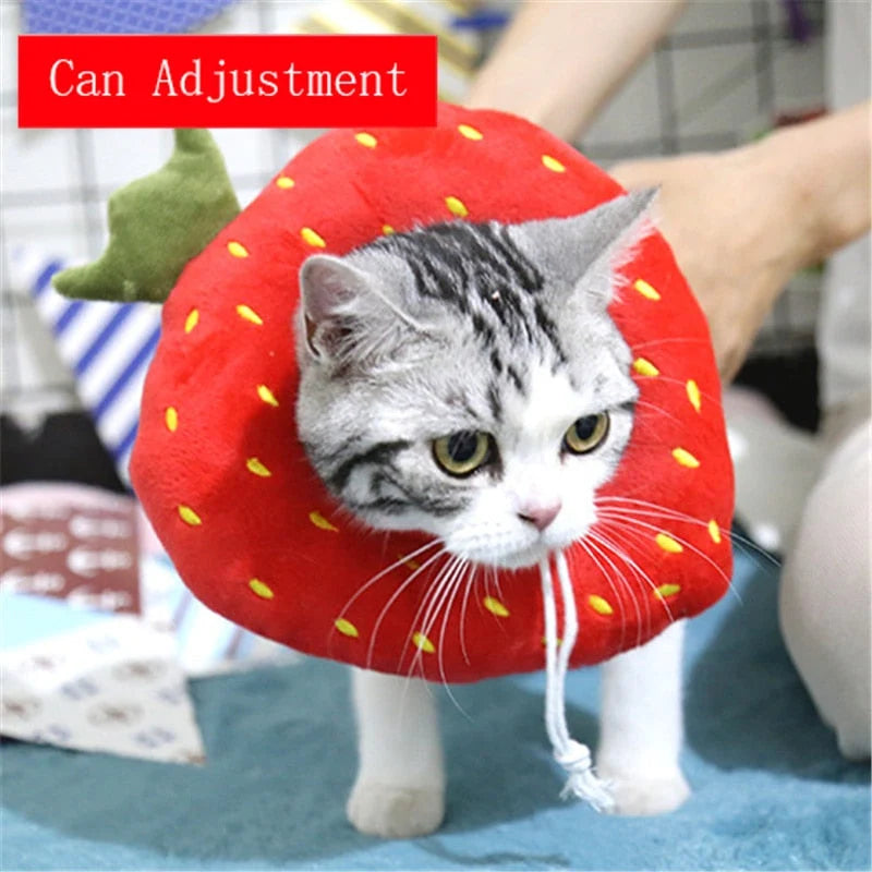 Pet Recovery Collar Soft Cotton Adjustable Washable Fit