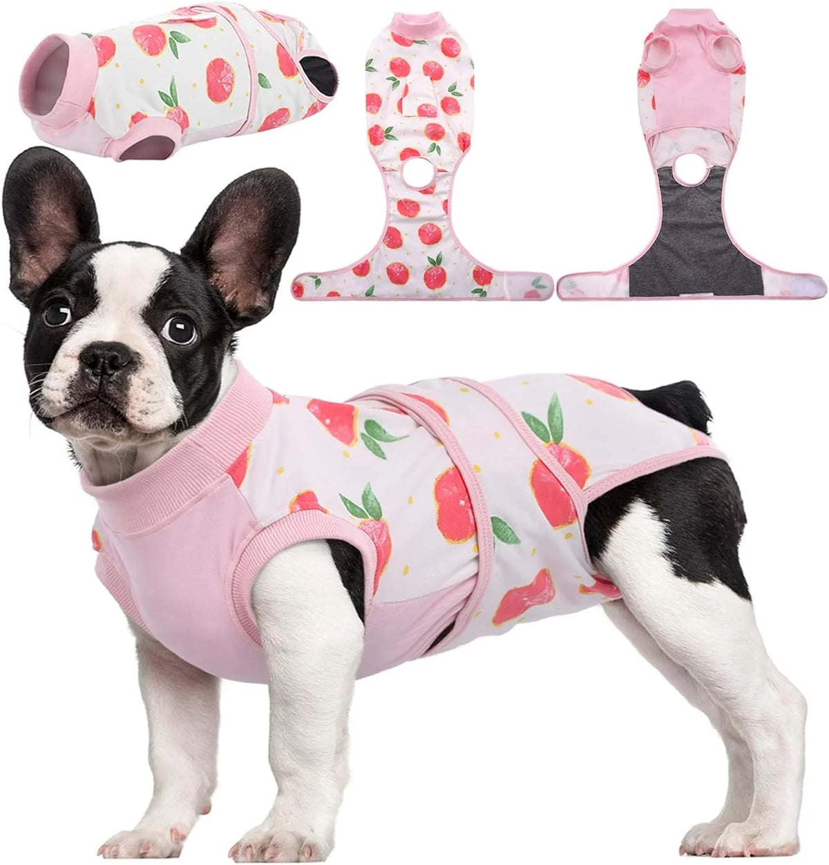 Pet Recovery Shirt Breathable Wound Protection Secure Closures