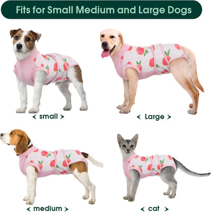 Pet Recovery Shirt Breathable Wound Protection Secure Closures