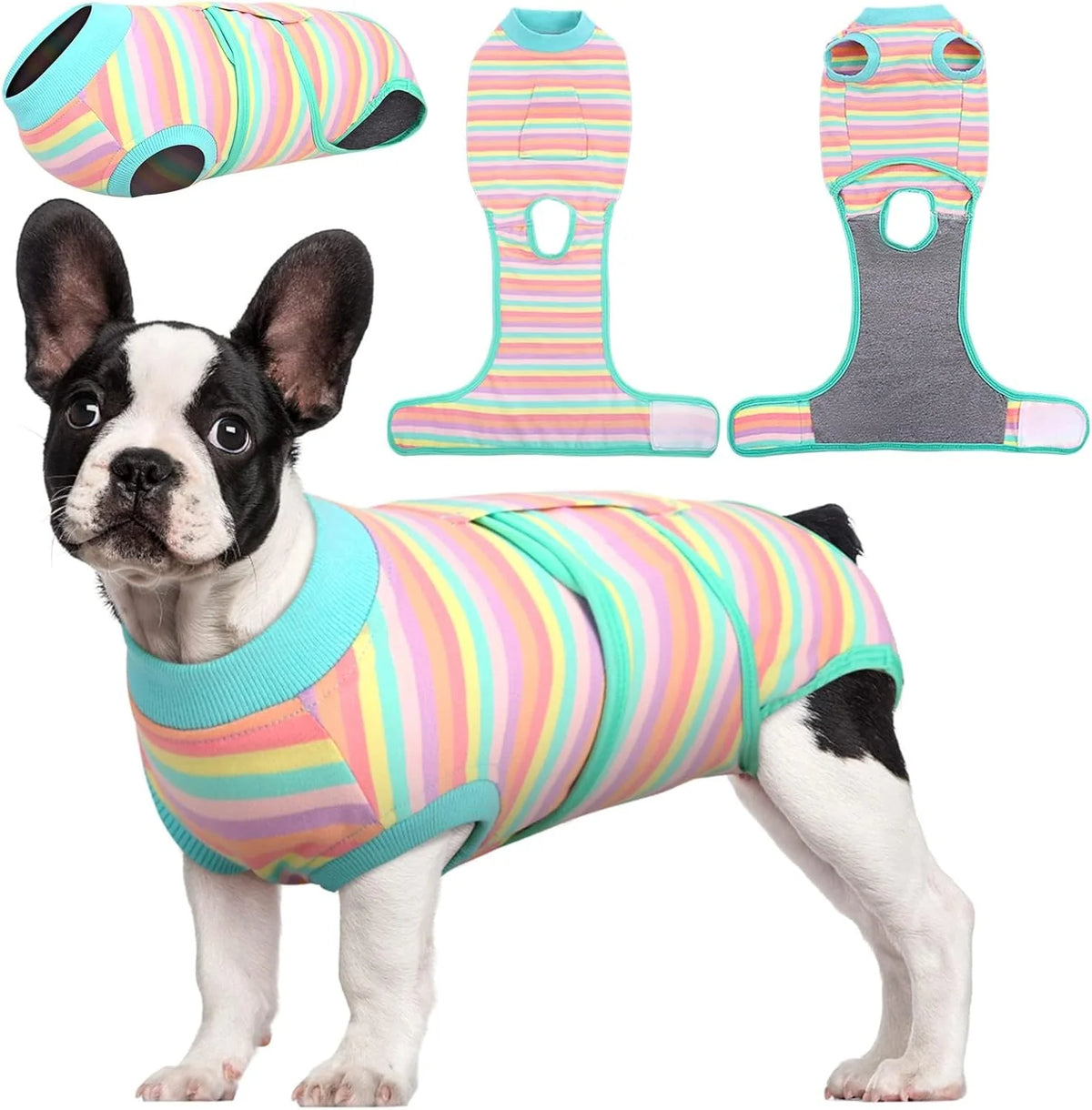 Pet Recovery Shirt Breathable Wound Protection Secure Closures