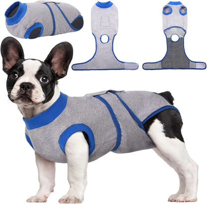 Pet Recovery Shirt Breathable Wound Protection Secure Closures