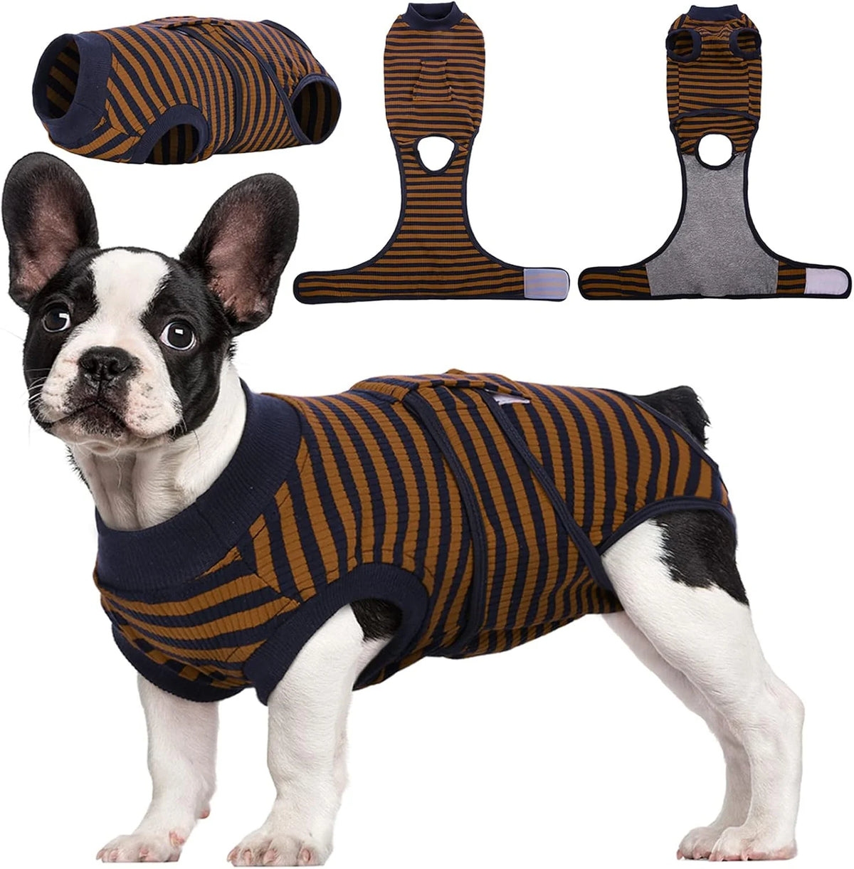 Pet Recovery Shirt Breathable Wound Protection Secure Closures