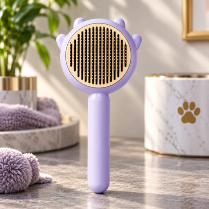 Pet Slicker Brush Self-Cleaning Stainless Steel Pins