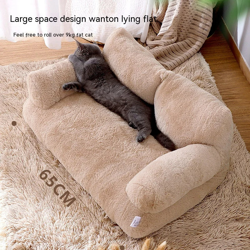 Pet Sofa Plush Breathable Removable Washable Cover
