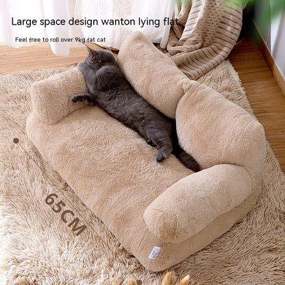 Pet Sofa Plush Breathable Removable Washable Cover