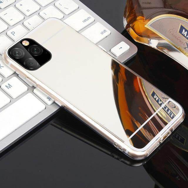 Phone Case Built-In Mirror Shock-Absorbing Corners & Raised Bezel Protection
