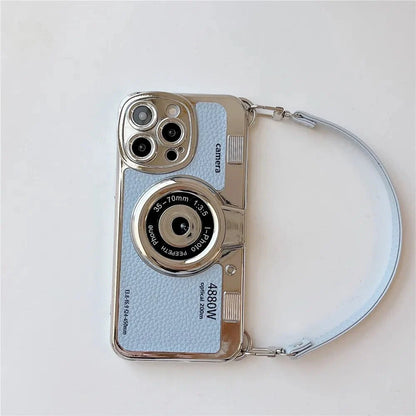 Phone Case Camera-Inspired Matte Non-Slip Anti-Scratch Lanyard & Strap