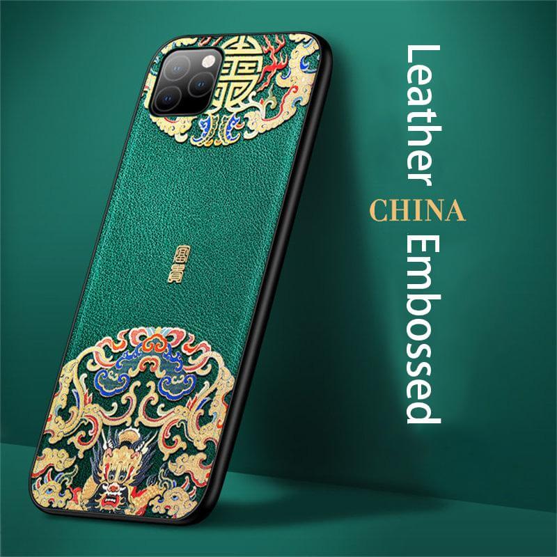 Phone Case Chinese Art-Inspired Case & Screen Protector Bundle