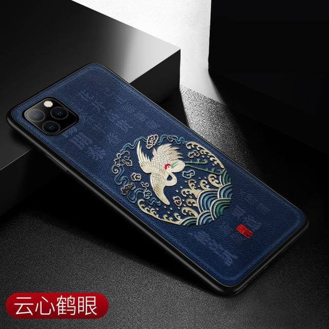 Phone Case Chinese Art-Inspired Case & Screen Protector Bundle