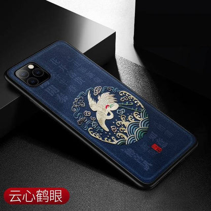 Phone Case Chinese Art-Inspired Case & Screen Protector Bundle