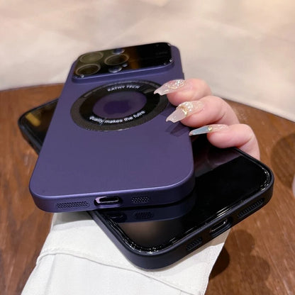Phone Case Magnetic Charging Compatible Scratch-Resistant Non-Slip Grip