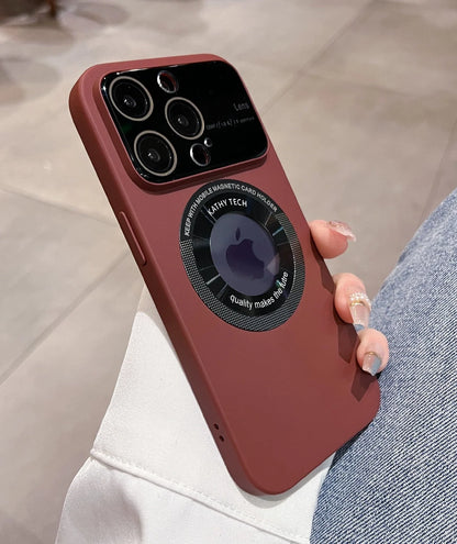 Phone Case Magnetic Charging Compatible Scratch-Resistant Non-Slip Grip