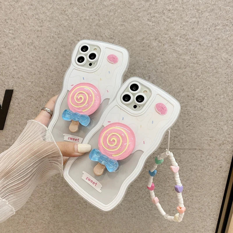 Phone Case Raised 3D Heart Shock-Resistant Soft TPU