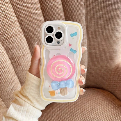 Phone Case Raised 3D Heart Shock-Resistant Soft TPU