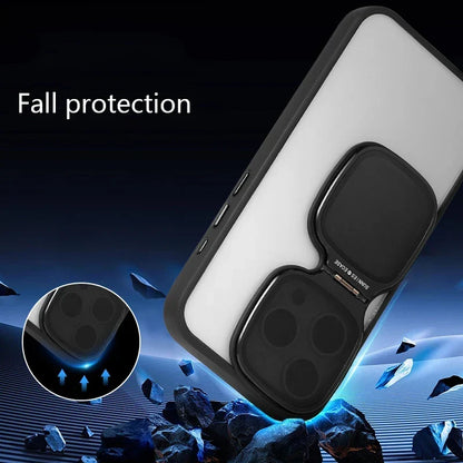 Phone Case Retractable Kickstand Raised Camera Protection Acrylic
