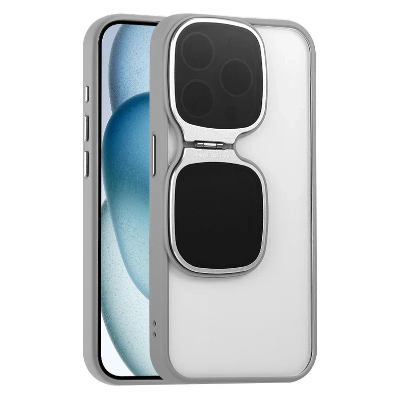 Phone Case Retractable Kickstand Raised Camera Protection Acrylic