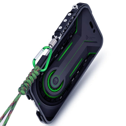 Phone Case Shockproof Alloy Frame Non-Slip Grip Anti-Fingerprint Matte Finish