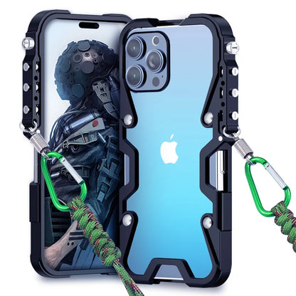 Phone Case Shockproof Alloy Frame Non-Slip Grip Anti-Fingerprint Matte Finish