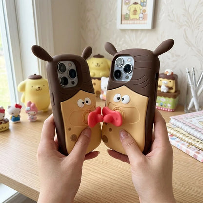 Phone Case Soft Silicone Squeezable Face Anti-Scratch