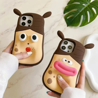Phone Case Soft Silicone Squeezable Face Anti-Scratch