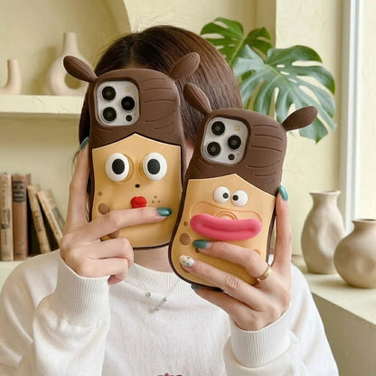 Phone Case Soft Silicone Squeezable Face Anti-Scratch
