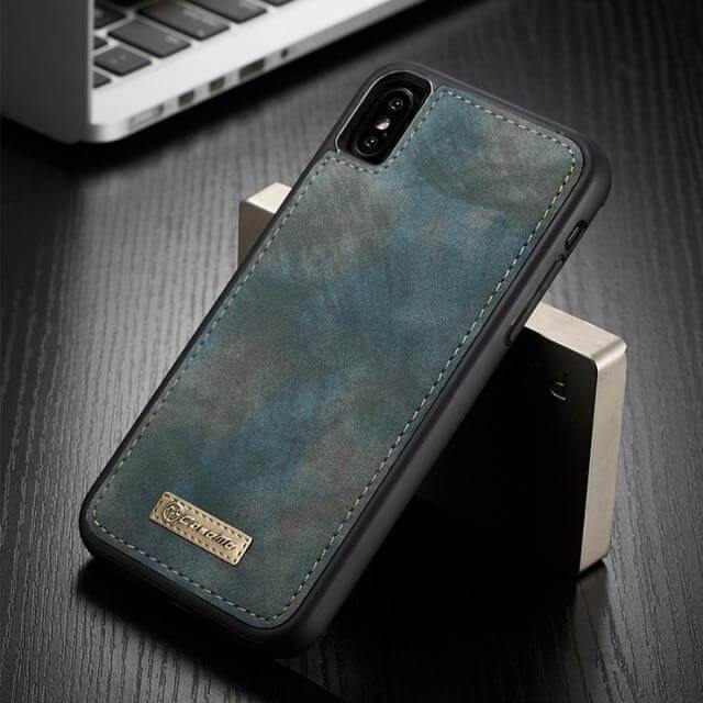 Phone Case Vintage Leather Magnetic Slim કરી