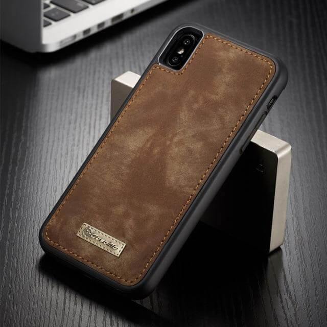 Phone Case Vintage Leather Magnetic Slim કરી