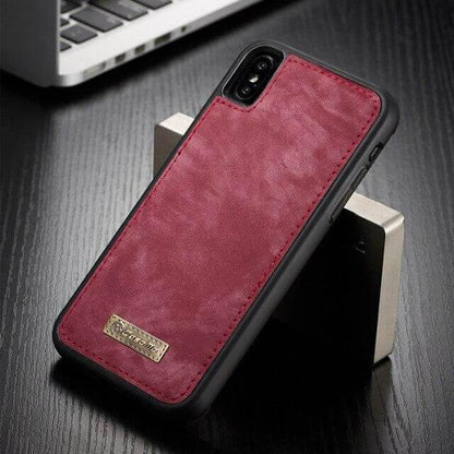 Phone Case Vintage Leather Magnetic Slim કરી