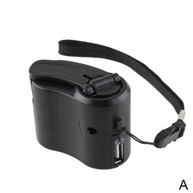 Phone Charger Hand Crank Emergency Power LED Light