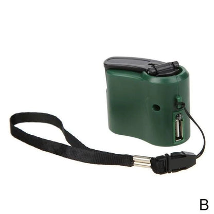 Phone Charger Hand Crank Emergency Power LED Light