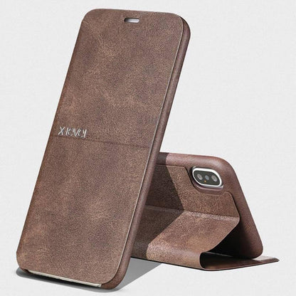 Phone Flip Case PU Leather Slim Built-In Kickstand