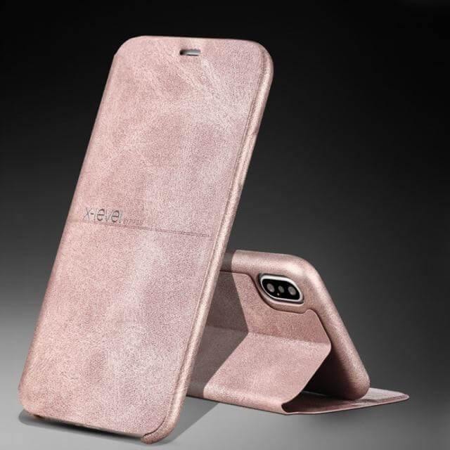 Phone Flip Case PU Leather Slim Built-In Kickstand