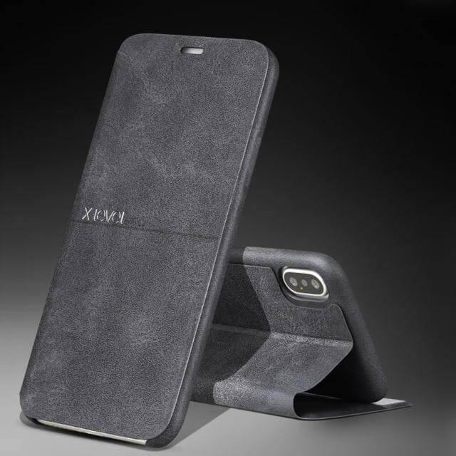 Phone Flip Case PU Leather Slim Built-In Kickstand
