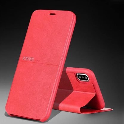 Phone Flip Case PU Leather Slim Built-In Kickstand