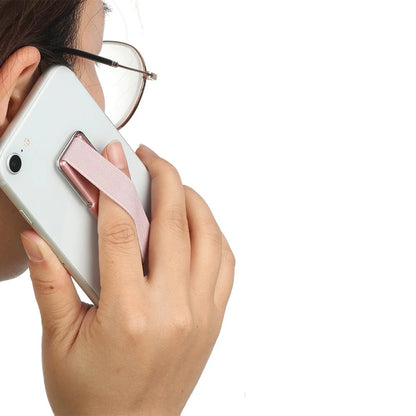 Phone Grip Holder Elastic Strap & Metal Kickstand