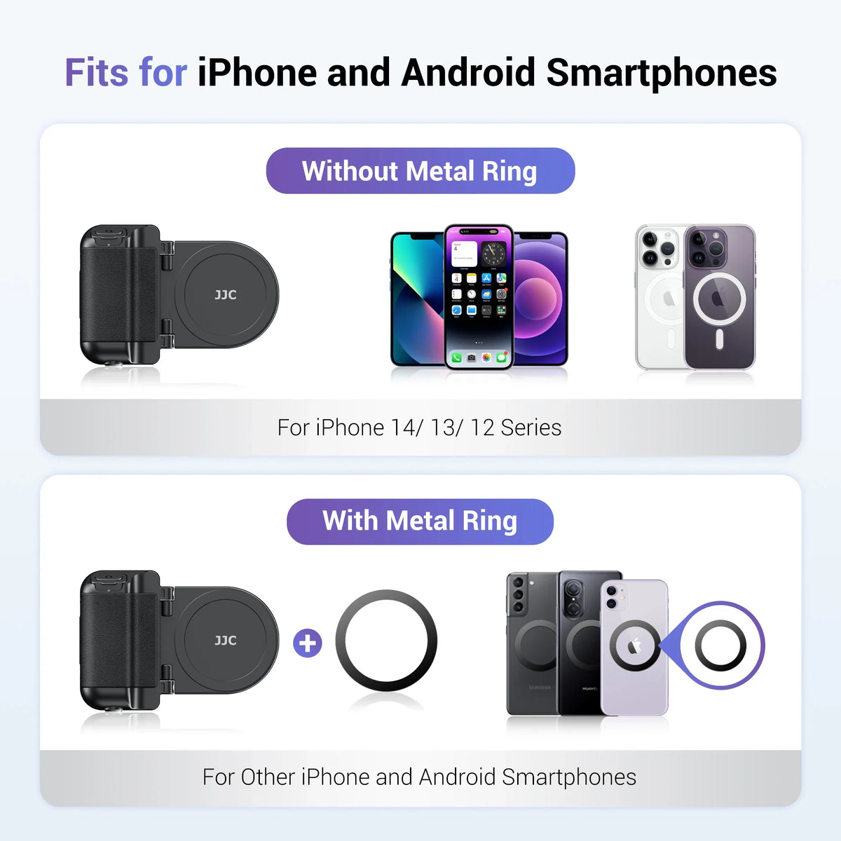 Phone Holder Magnetic Foldable Stand With Bluetooth Remote