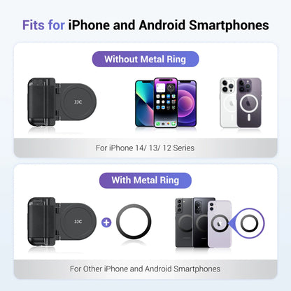 Phone Holder Magnetic Foldable Stand With Bluetooth Remote