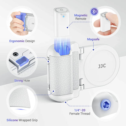 Phone Holder Magnetic Foldable Stand With Bluetooth Remote