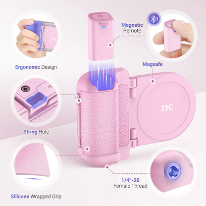 Phone Holder Magnetic Foldable Stand With Bluetooth Remote